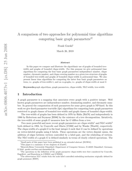A Comparison of Two Approaches for Polynomial Time Algorithms