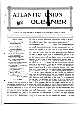 Atlantic Union Gleaner for 1906