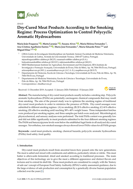 Dry-Cured Meat Products According to the Smoking Regime: Process Optimization to Control Polycyclic Aromatic Hydrocarbons