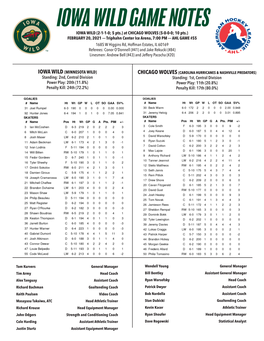 Iowa Wild Game Notes