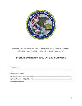 Digital Currency Regulatory Guidance