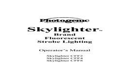 Skylighter™ Brand Fluorescent Strobe Lighting