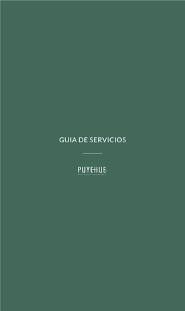 GUIA DE SERVICIOS Nuestros Servicios