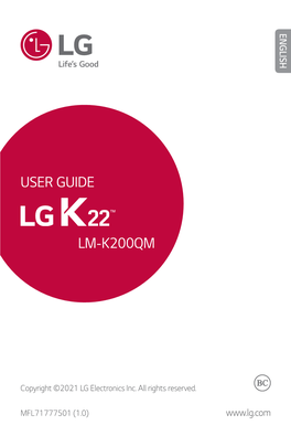 User Guide Lm-K200qm