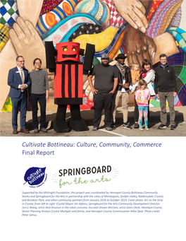 Cultivate Bottineau: Culture, Community, Commerce Final Report