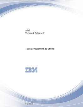 TSO/E Programming Guide