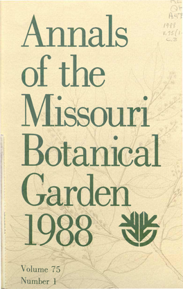 Annals of the Missouri Botanical Garden 1988