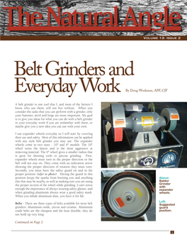 Belt Grinders and Everyday Work