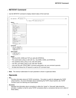 NETSTAT Command