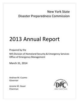 NYS Disaster Preparedness Commission