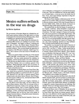 Dope, Inc.: Mexico Suffers Setback in the War on Drugs