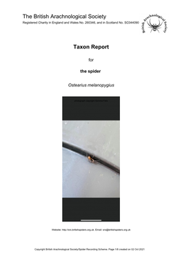 Taxon Report