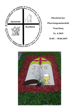 Pfarrbrief Der Pfarreiengemeinschaft Neuerburg Nr. 4-2019 25.05