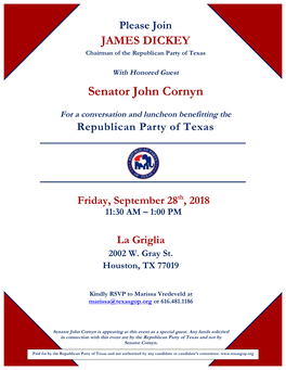 Senator John Cornyn