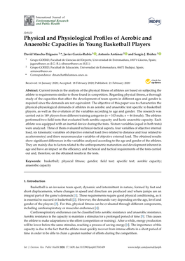 Physical and Physiological Profiles of Aerobic and Anaerobic Capacities