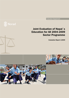 Joint Evaluation of Nepal´S Education for All 2004-2009 Sector Programme