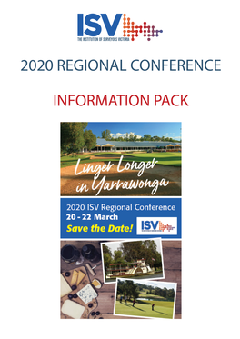 2020 Regional Conference Information Pack