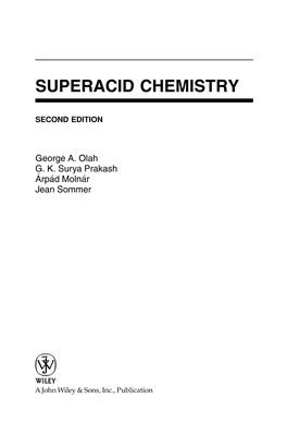 Superacid Chemistry