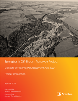 Springbank Off-Stream Reservoir Project