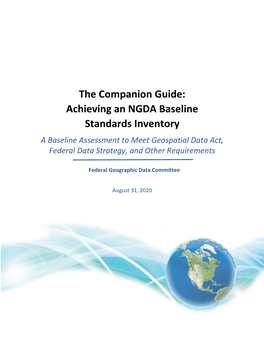 NGDA Baseline Standards Inventory Companion Guide