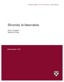 Diversity in Innovation