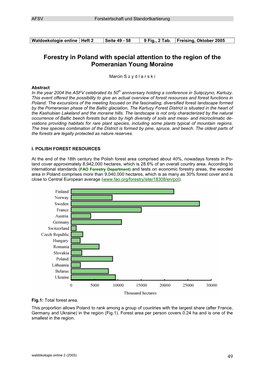 Forestry in Poland with Special Attention to the Region of the Pomeranian Young Moraine