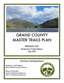 Grand County Master Trails Plan
