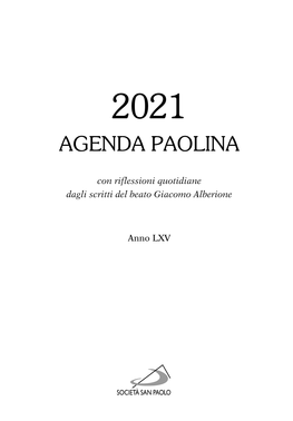 Agenda Paolina