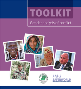 Gender Analysis of Conflict Toolkit: Introduction Gender Analysis of Conflict Toolkit: Introduction 3