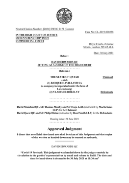 High Court Judgment Template