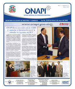 ONAPI Firma Convenio Con La UASD Y Capacita a Funcionarios Para La Entrada En Vigencia Del PCT