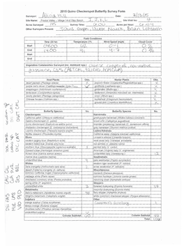 Quino Checkerspot Butterfly Survey Report