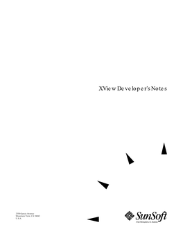 Xview Developer's Notes