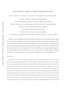 Spectroscopic Orbits of Three Dwarf Barium Stars