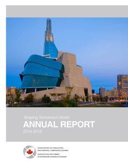 ACEC ANNUAL REPORT 2014-2015 a National Perspective