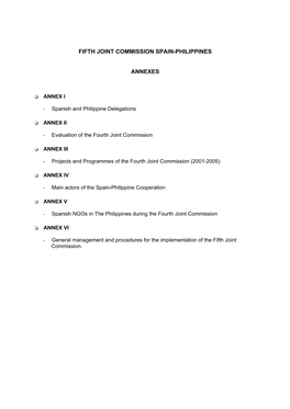 Acto Firma Vª Comisión Mixta Hispano-Filipina