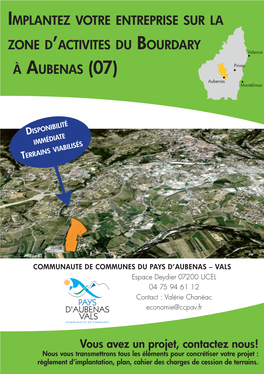 Zone D'activites Du Bourdary À Aubenas