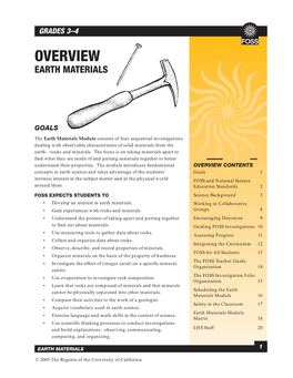 Earth Materials Summary