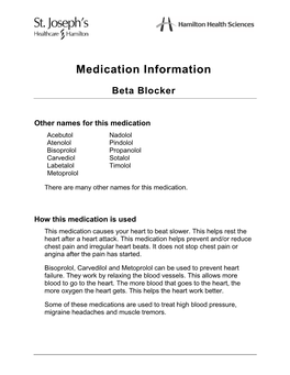 Beta Blocker