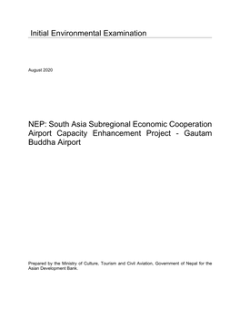 38349-031: South Asia Subregional Economic Cooperation Airport