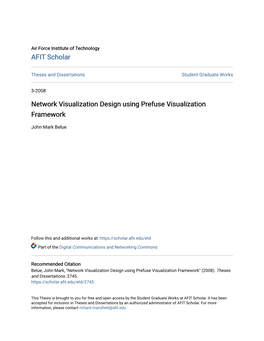 Network Visualization Design Using Prefuse Visualization Framework