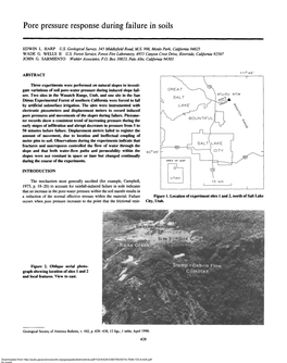 Pore Pressure Response During Failure in Soils