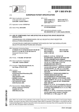 Use of Compounds That Are Effective As Selective