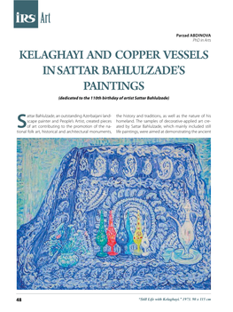 Kelaghayi and Copper Vessels in Sattar Bahlulzade`S Paintings