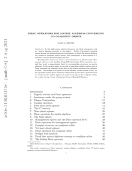 Dirac Operators for Matrix Algebras Converging to Coadjoint Orbits