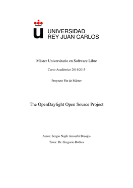 The Opendaylight Open Source Project