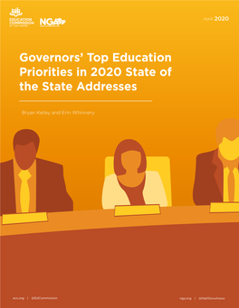 Governors' Top Education Priorities in 2020 State of the State Addresses