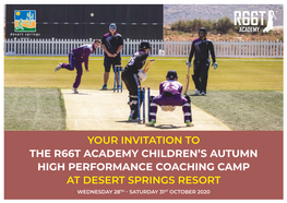 The R66t Academy Children's Autumn High Performance Coaching Camp