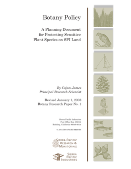 Draft SPI Botany Program