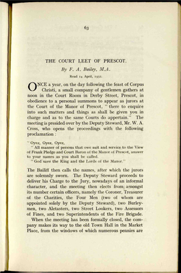 The Court Leet of Prescot
